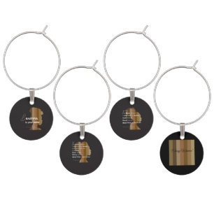 Wine Charm "Ebony Woman" beautiful is your name