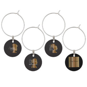 Wine Charm "Ebony Woman" beautiful is your name
