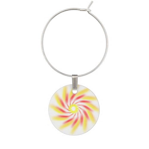 Wine Charm _ Flaming Pinwheel