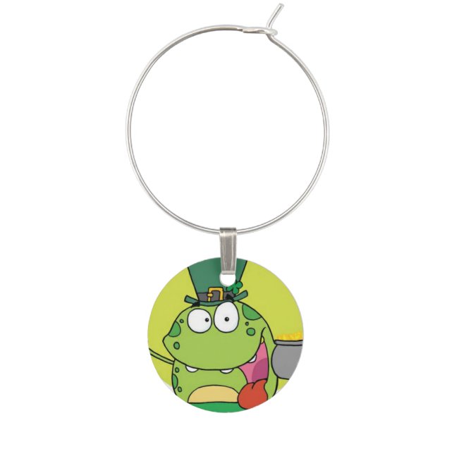 Wine Charmers - St. Patrick's Day Green Frog Charm (Fourth Charm)