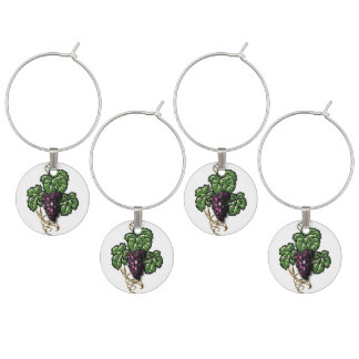 Wine Charms Tuscan grapes