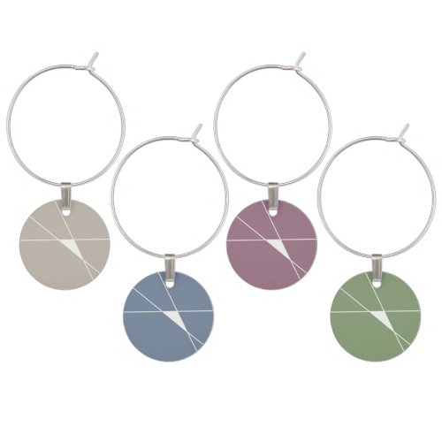 Wine Charms with Triangle Design