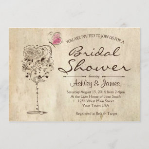 Wine & Cheese Bridal Shower Invitation