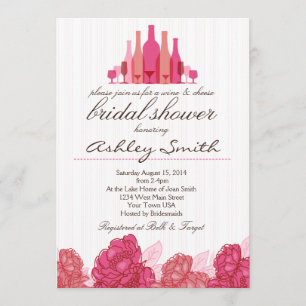 Wine & Cheese Bridal Shower Invitation
