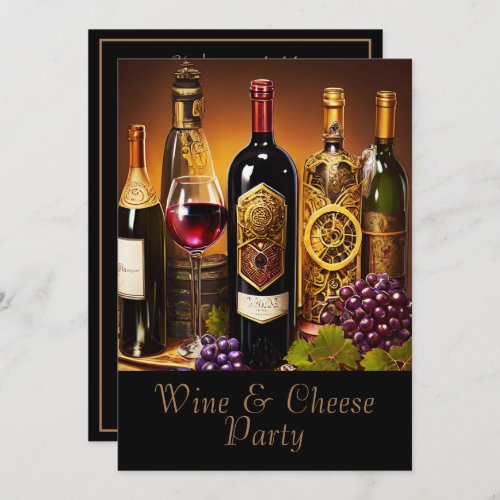 Wine  Cheese Party 2 Invitation