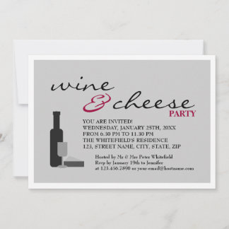 Wine & Cheese Party Invitation