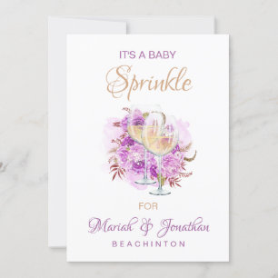 *~* Wine Cheese SPRINKLE Baby Shower Invitation