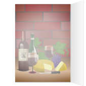 Wine Cheese Table Scene Cards (Inside (Left))