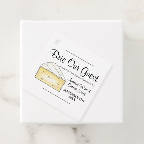 Wine Cheese Tasting Cocktail Party Brie Our Guest Favor Tags
