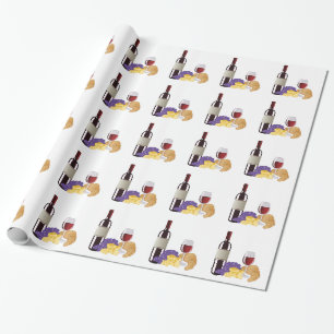 Wine & Cheese Wrapping Paper