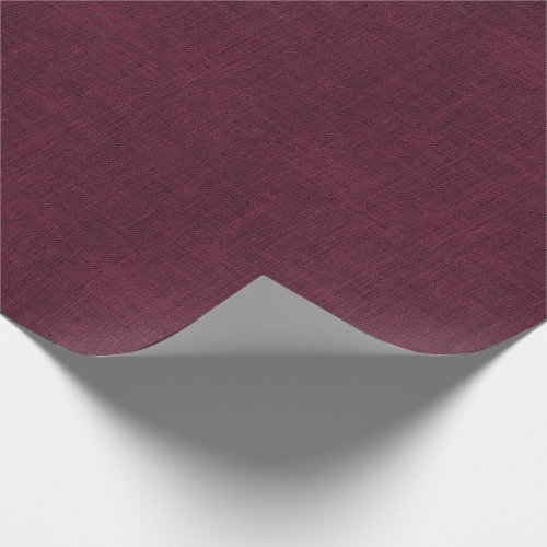 Wine Colored Burlap Texture Wrapping Paper