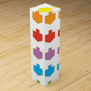 Wine Colorful Dreidels Gift Box