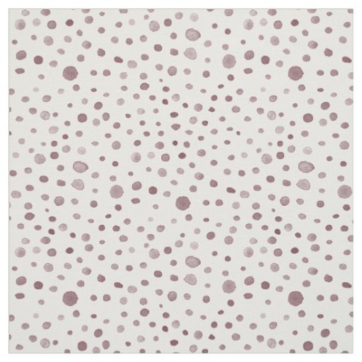 Wine Confetti Watercolor Dots Fabric