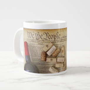 Wine & Constitution Jumbo Mug! Large Coffee Mug