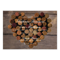 Wine Cork #2 Rustic Wedding Invitation
