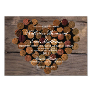Wine Cork #2 Rustic Wedding Invitation