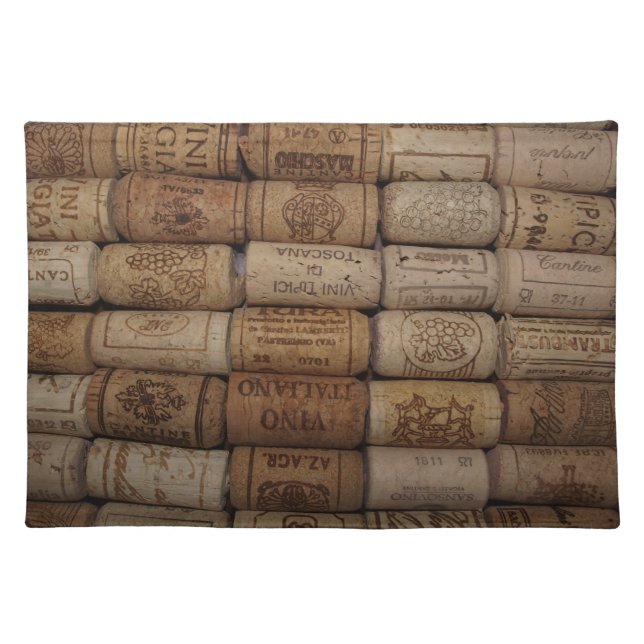 Wine Cork Collection Placemat (Front)