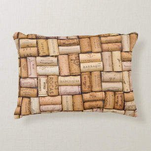 Wine Cork Decorative Pillow