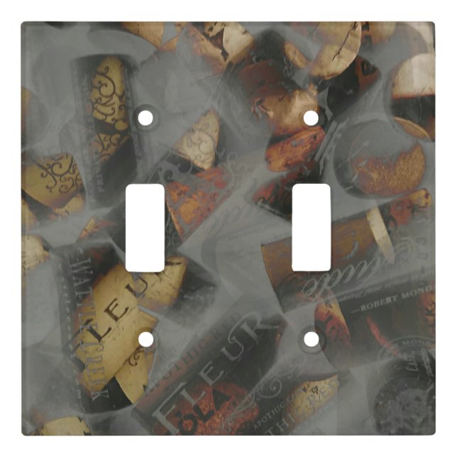 Wine Cork Deluxe Light Switch Cover (Front)