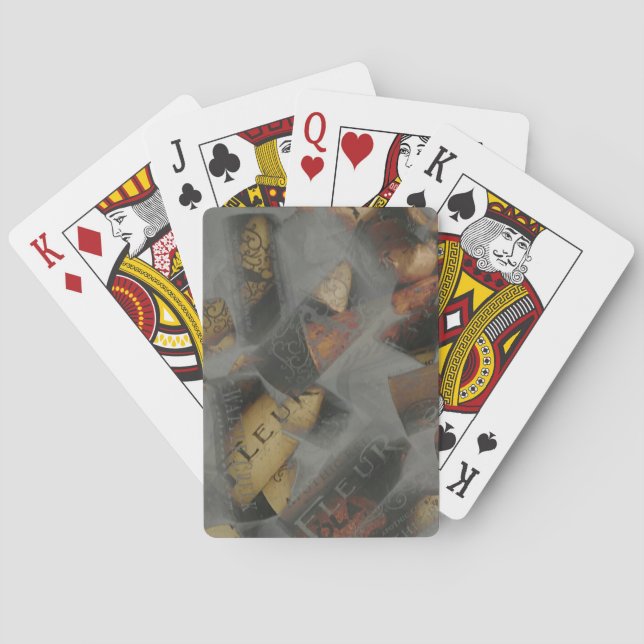Wine Cork Dry Ice Poker Cards (Back)
