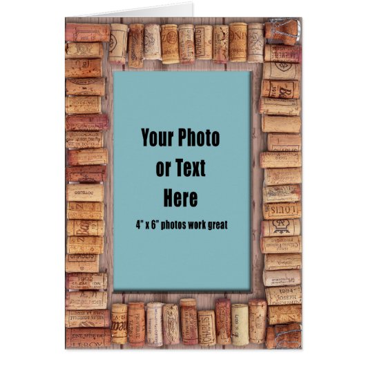 Wine Cork Frame Cards (Front)