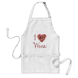 Wine Cork Heart Apron