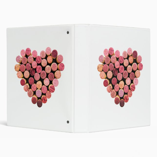 Wine Cork Heart Binder (Background)