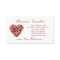 Wine Cork Heart Business Cards