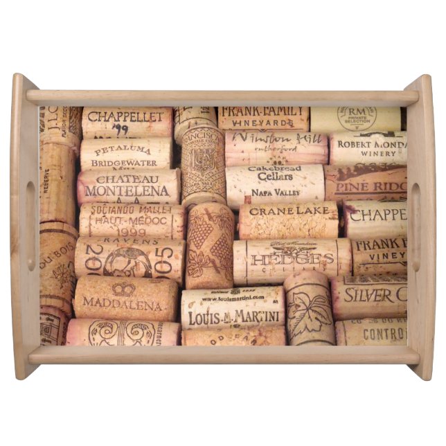 Wine Cork Mat Serving Tray (Front)