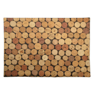 Wine Cork Pattern Cloth Placemat