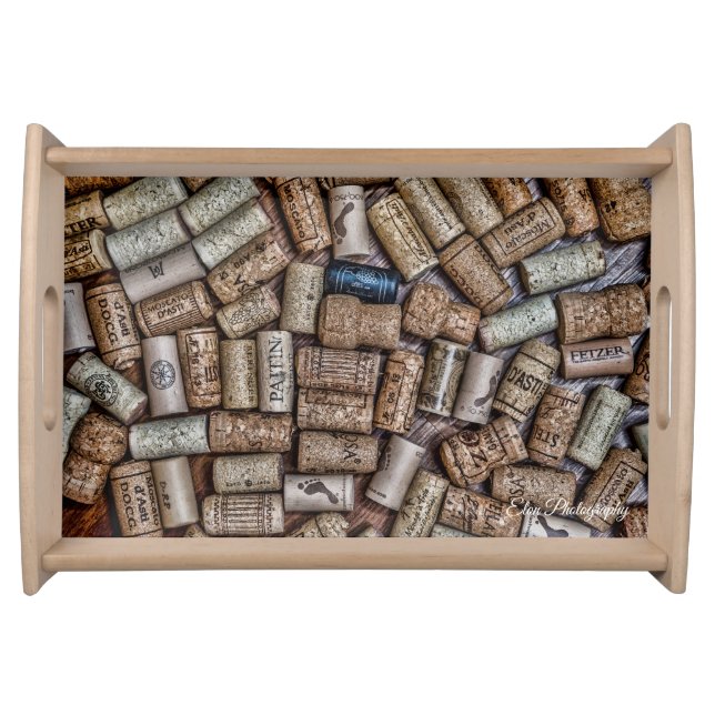 Wine cork serving tray (Front)