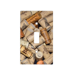 Wine Corks Background Light Switch Cover