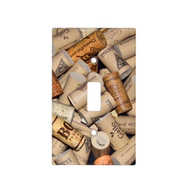 Wine Corks Background Light Switch Cover (Front)