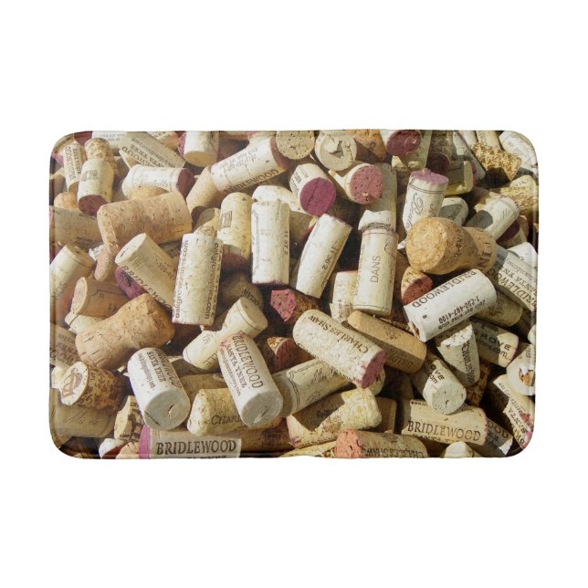 Wine Corks Bath Mat! Bathroom Mat (Front)