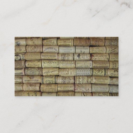 Customizable Wine Corks Business Cards