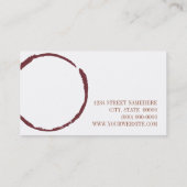 Wine Corks Business Card (Back)