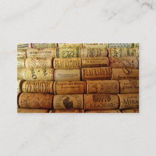Customizable Wine Corks Business Cards