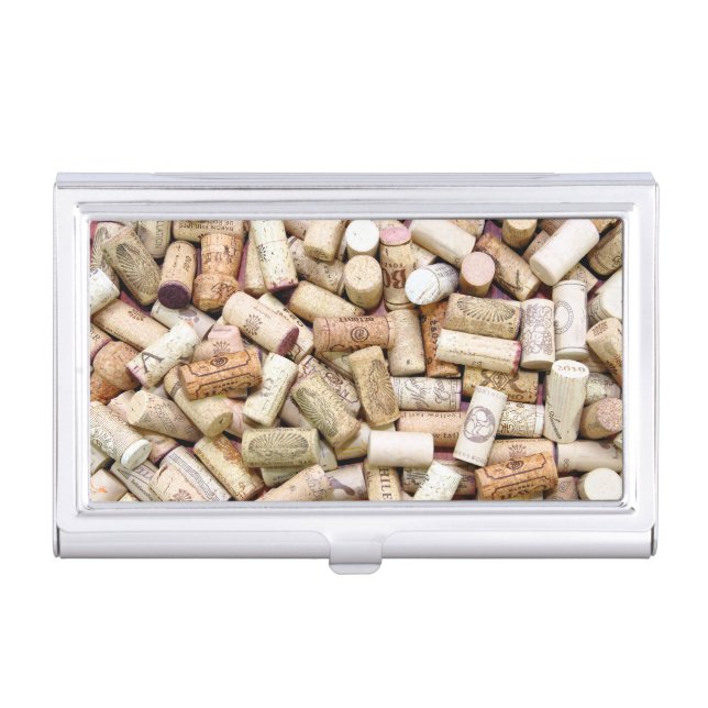 Wine Corks Business Card Holder (Front)