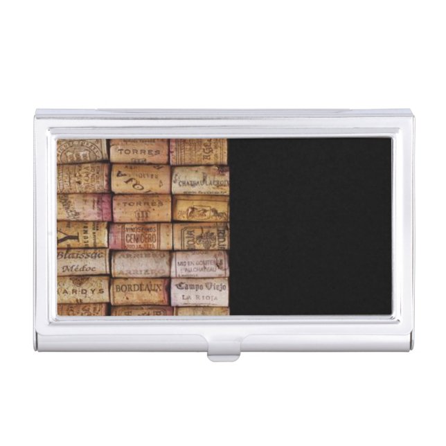 Wine Corks Business Card Holder (Front)