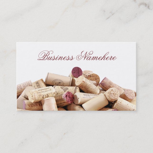 Wine Corks Business Cards (Front)