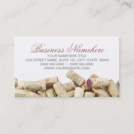 Wine Corks Business Cards