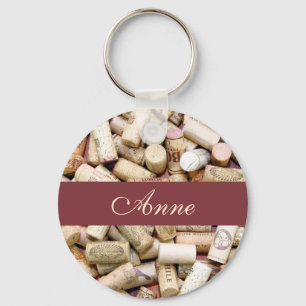 Wine Corks Custom Keychain