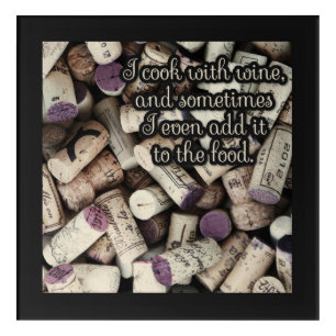 Wine Corks Funny Quote acrylic kitchen wall panel Print