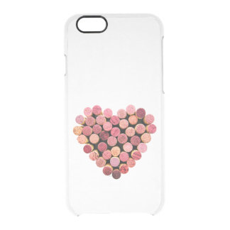 Wine Corks Heart iPhone 6 Clear Case