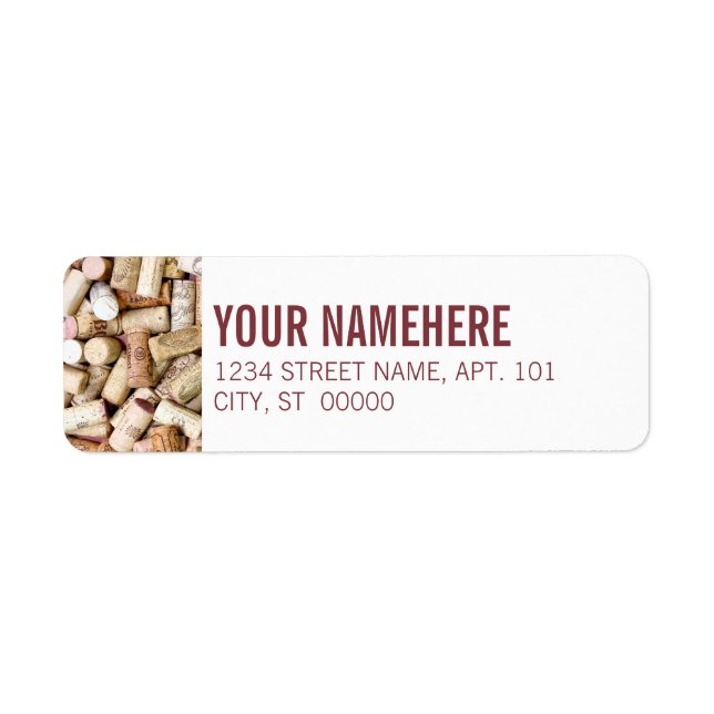 Wine Corks Label (Front)