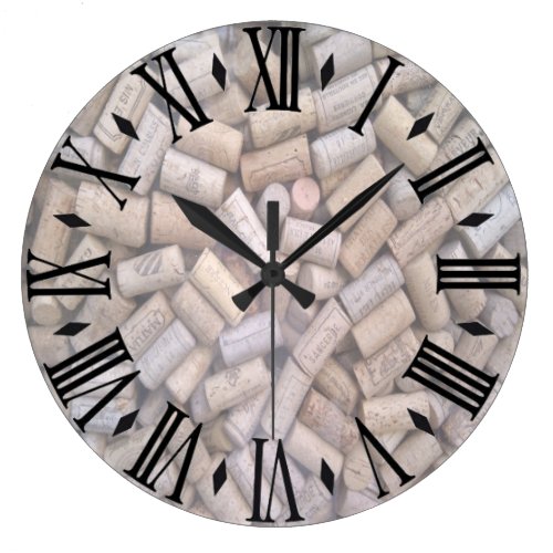 Wine Corks Large Clock