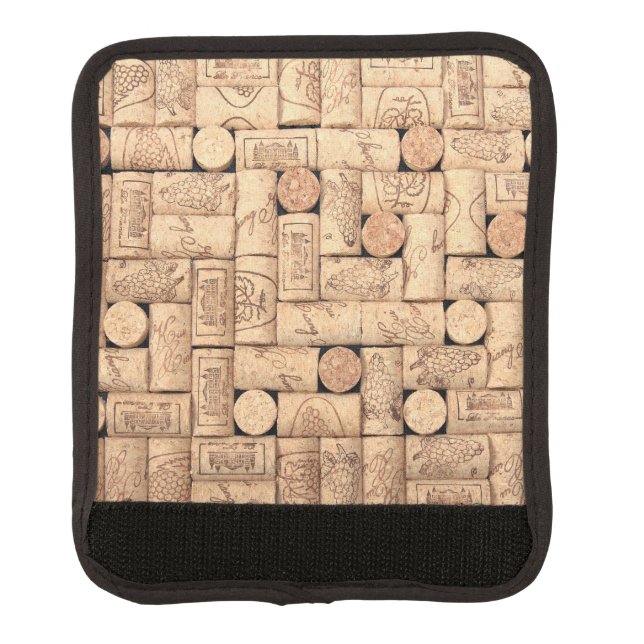Wine Corks Luggage Handle Wrap (Front)