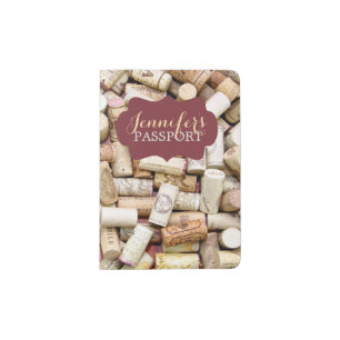 Wine Corks Passport Holder