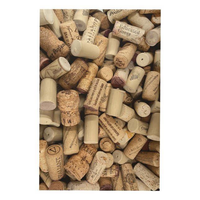 Wine Corks Photo -Wood Wall Art (Front)