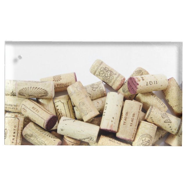 Wine Corks Table Card Holder (Front)